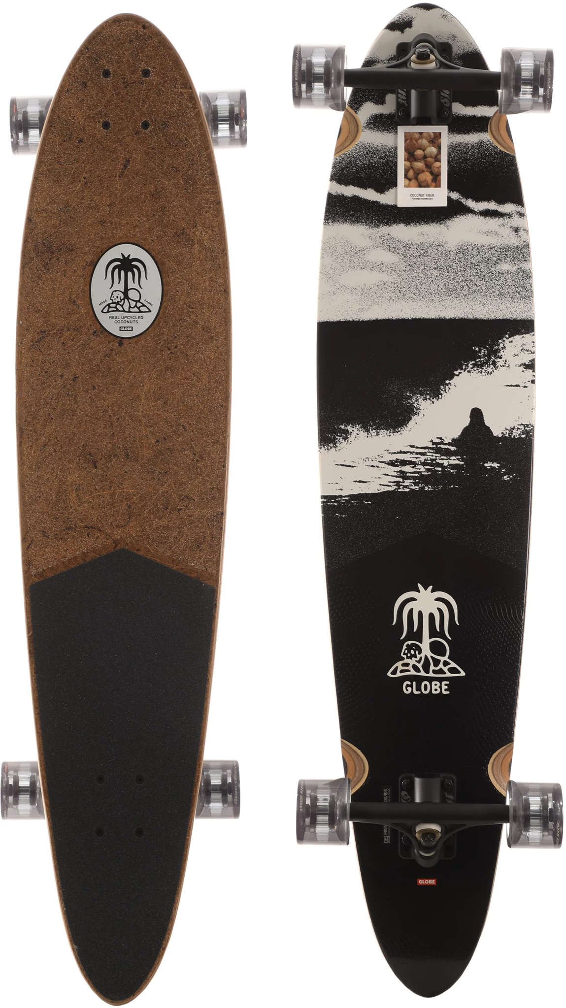 GLOBE LONGBOARD COMPLETE PINNER CLASSIC COCONUT/BLACKTIDE 40