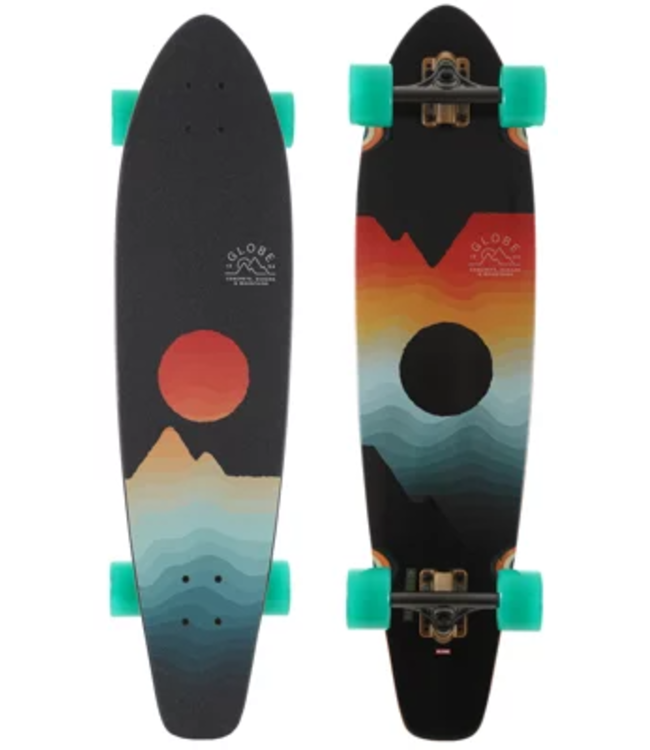 GLOBE LONGBOARD COMPLETE ARCADIA BLACK MAPLE/CHROMESET