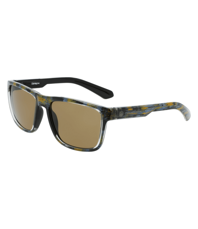 DRAGON REED ROB MACHADO RESIN SUNGLASSES w/ LUMALENS BROWN