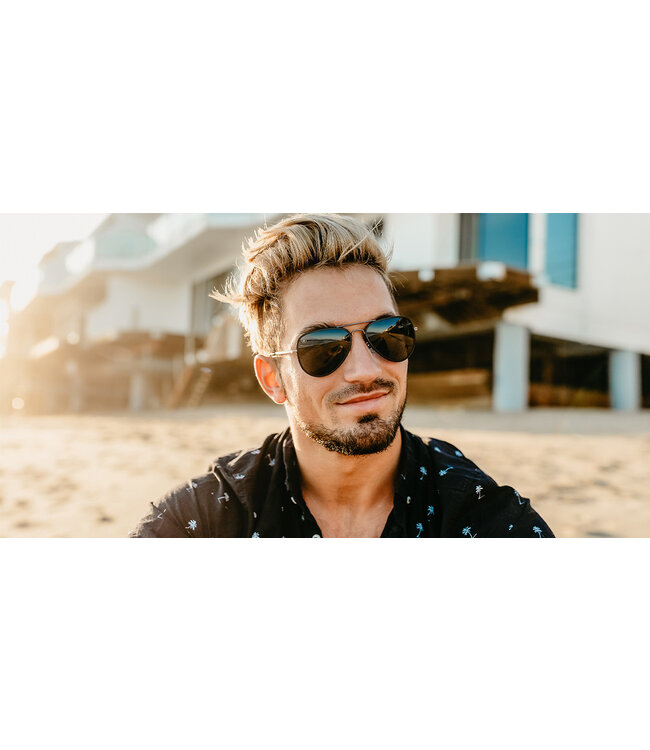 BLENDERS A SERIES SPIDER JET MATTE BLACK SUNGLASSES w/ SMOKE POLAR