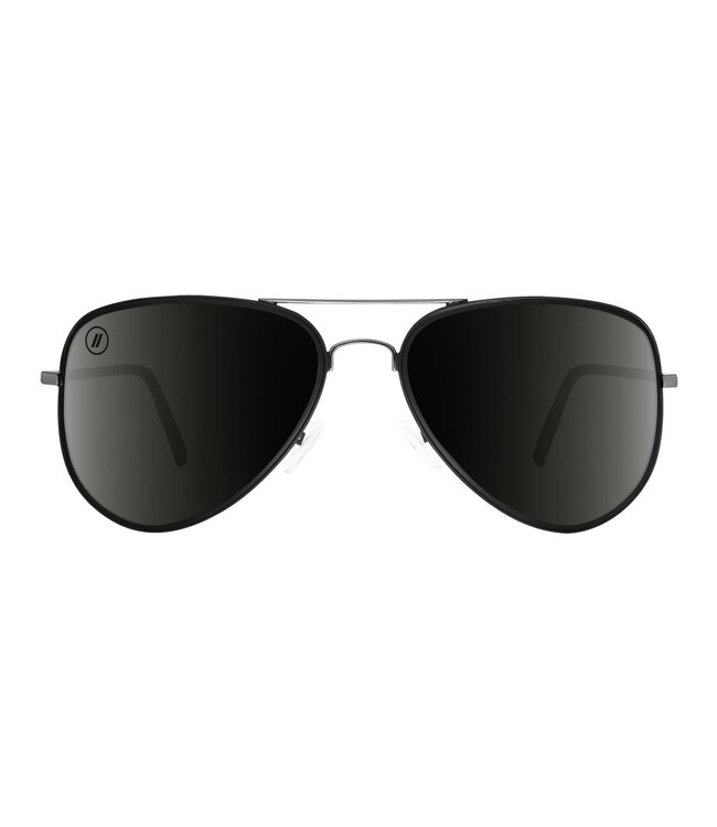 BLENDERS A SERIES SPIDER JET MATTE BLACK SUNGLASSES w/ SMOKE POLAR