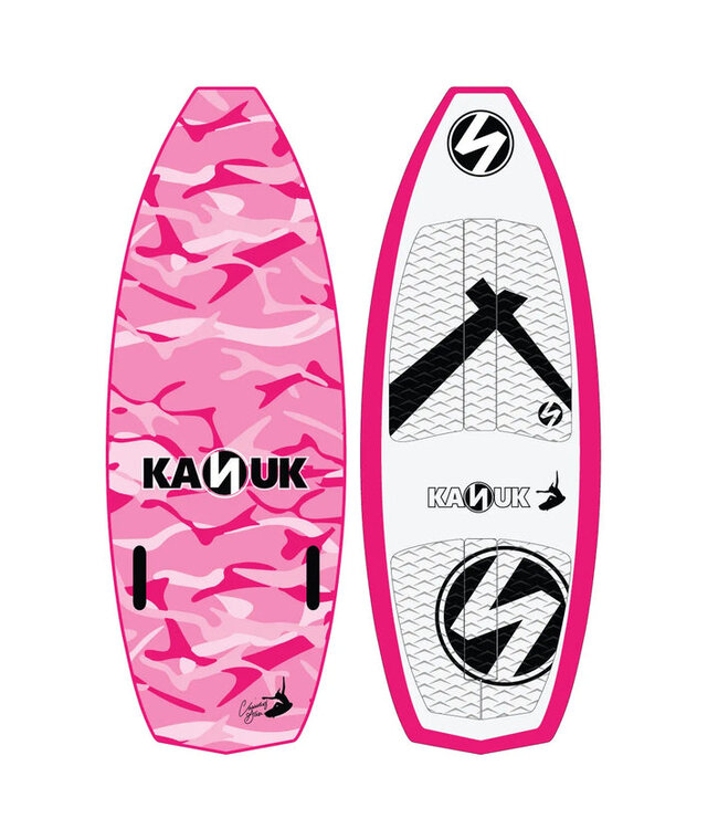 KANUK CASSIDY GALE PRO WAKE SURF BOARD PINK CAMO 2022