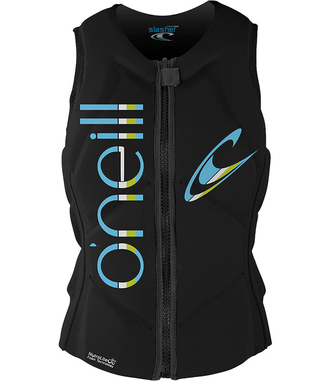 ONEILL WOMENS SLASHER COMP VEST BLACK/BLACK