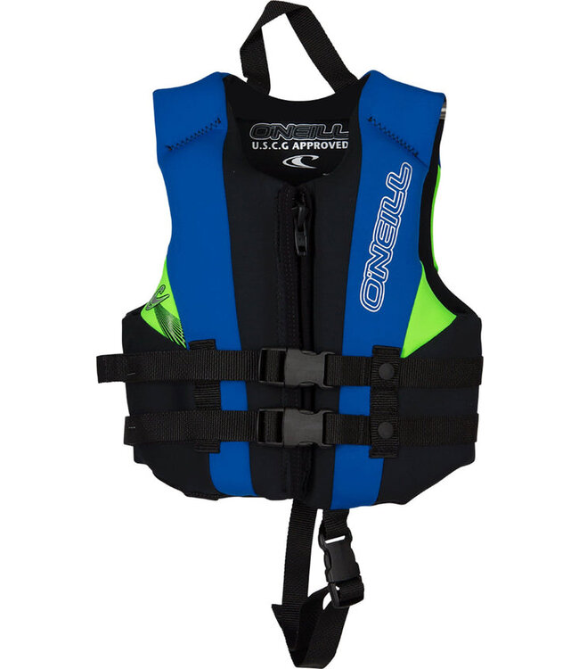 ONEILL KIDS REACTOR LIFE VEST DAYGLOW/BLACK ONE SIZE