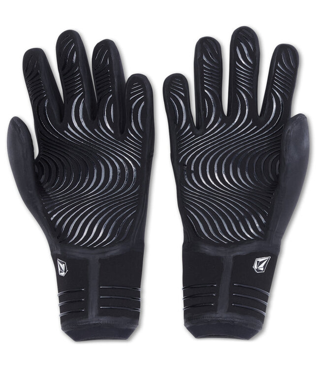 VOLCOM 3MM 5 FINGER SURF GLOVE BLACK