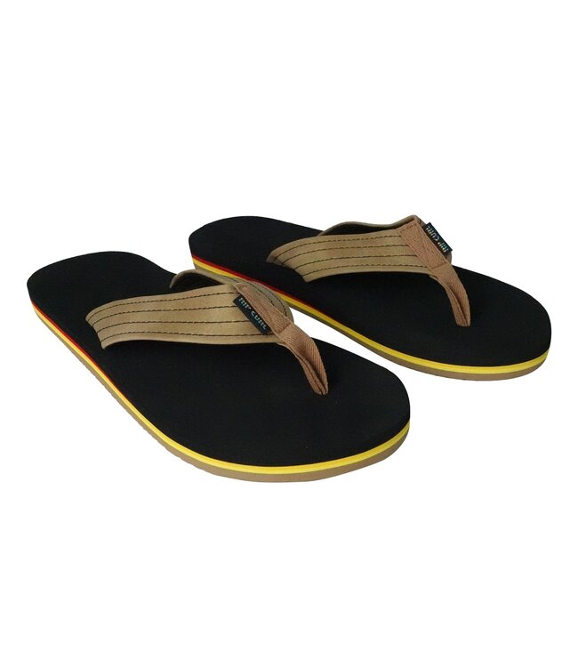 RIP CURL MENS REVIVAL STAPLE SANDAL BLACK/BROWN