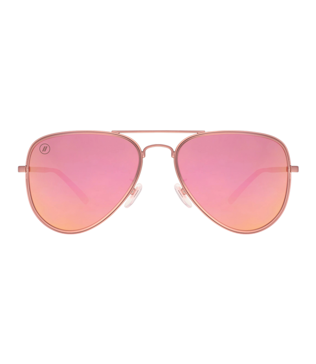 BLENDERS A SERIES CLASSIC MO MATTE PINK SUNGLASSES w/ AMBER POLAR