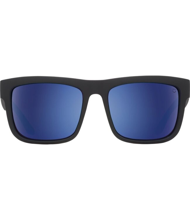 SPY DISCORD MATTE BLACK SUNGLASSES w/ HD PLUS BRONZE POLAR BLUE SPECTRA MIRROR
