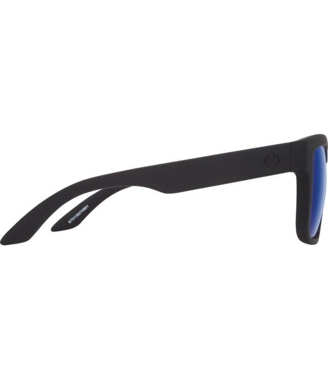 SPY DISCORD MATTE BLACK SUNGLASSES w/ HD PLUS BRONZE POLAR BLUE SPECTRA MIRROR