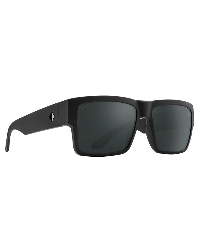 SPY CYRUS MATTE BLACK SUNGLASSES w/ HAPPY BOOST POLAR  BLACK MIRROR