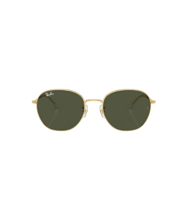 RAY-BAN RB3809 SUNGLASSES GOLD w/ GREEN