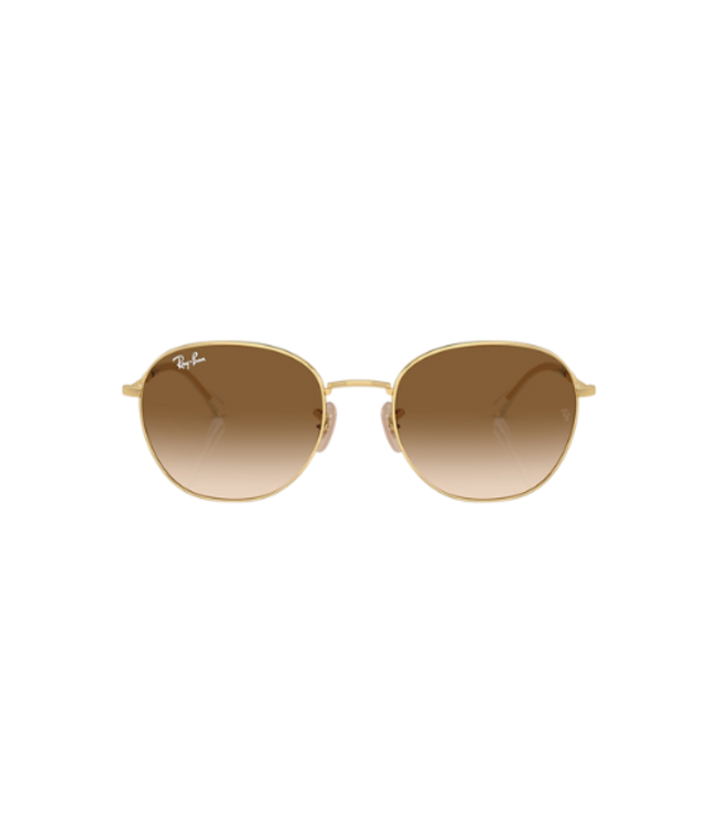 RAY-BAN RB3809  SUNGLASSES GOLD w/ CLEAR GRADIENT BROWN