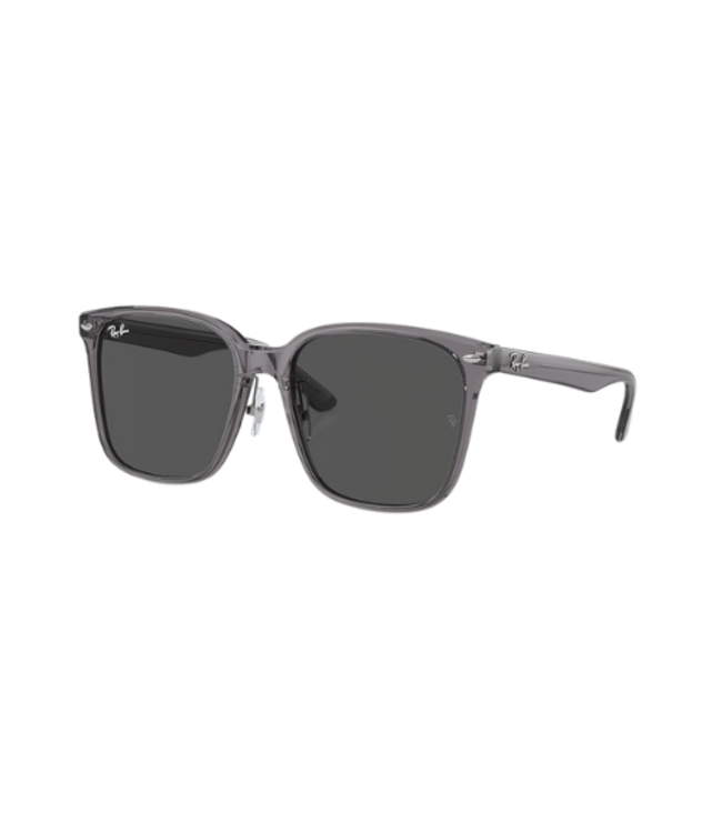 RAY-BAN RB2206D SUNGLASSES TRANSPARENT GREY w/ DARK GREY