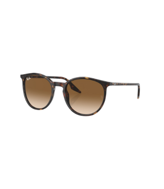 RAY BAN RAY-BAN RB2204 SUNGLASSES POLISHED HAVANA w/ BROWN GRADIENT