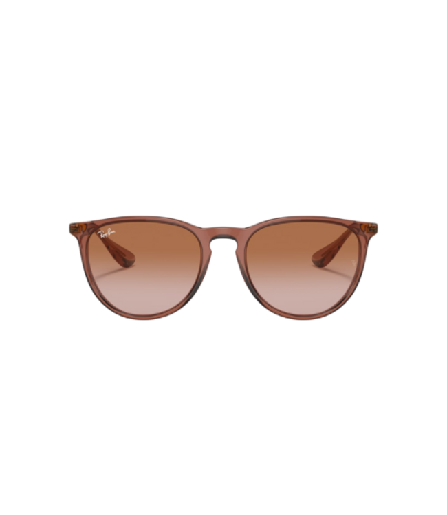 RAY-BAN ERIKA SUNGLASSES TRANSPARENT LIGHT BROWN w/ BROWN GRADIENT