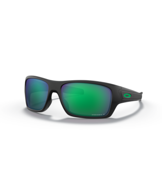 OAKLEY OAKLEY TURBINE MATTE BLACK SUNGLASSES w/ PRIZM JADE POLAR