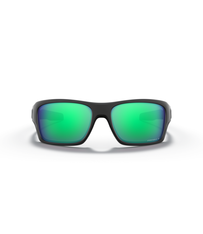 OAKLEY TURBINE MATTE BLK SUNGLASSES w/ PRIZM JADE PLR LENS