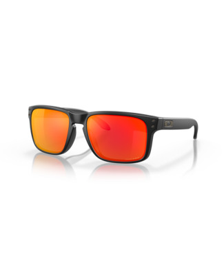 OAKLEY OAKLEY HOLBROOK MATTE BLACK SUNGLASSES w/PRIZM RUBY