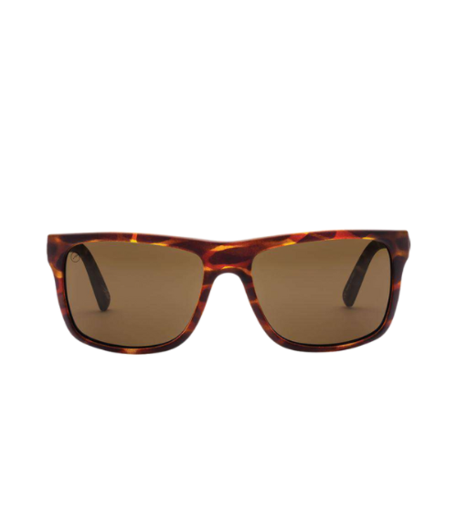 ELECTRIC SWINGARM MATTE TORT SUNGLASSES w/ BRONZE