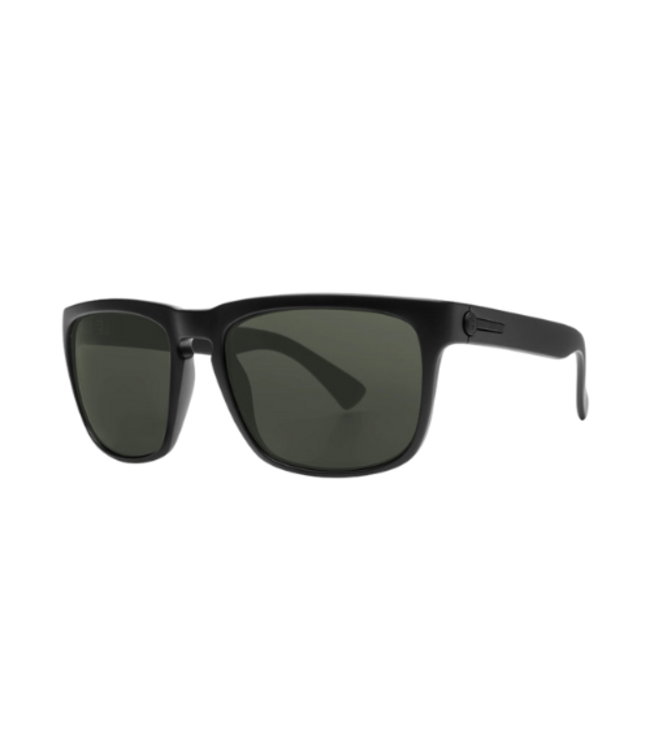 ELECTRIC KNOXVILLE GLOSS BLACK SUNGLASSES w/ GREY POLAR