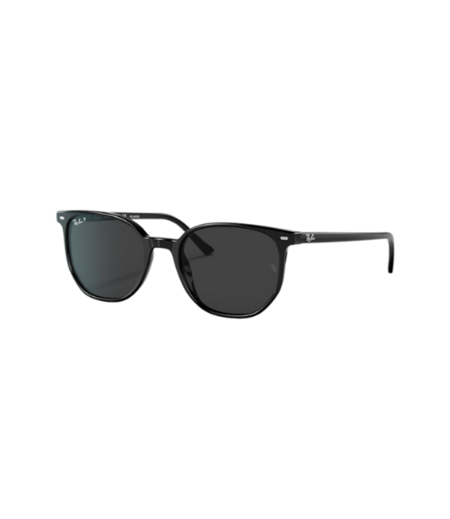 RAY-BAN ELLIOT SUNGLASSES BLACK w/ BLACK POLAR
