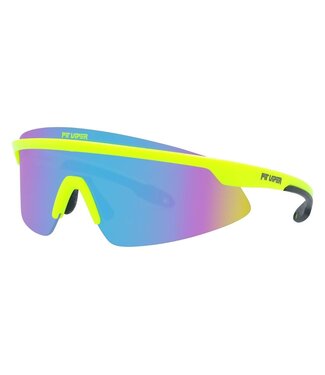 PIT VIPER PIT VIPER THE SKYSURFER SUNGLASSES THE SLUDGE w/ POLAR BLUE/PURPLE