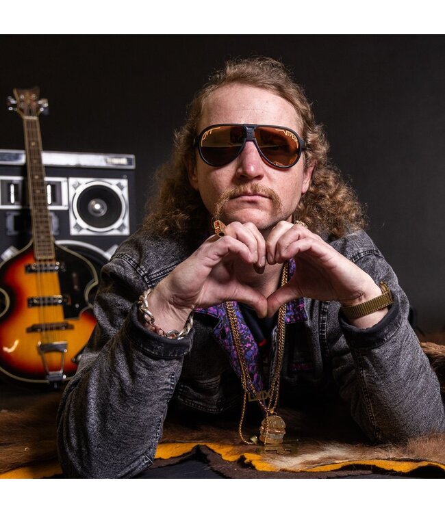 PIT VIPER THE JETHAWK SUNGLASSES THE EXEC w/ POLARIZED GOLD