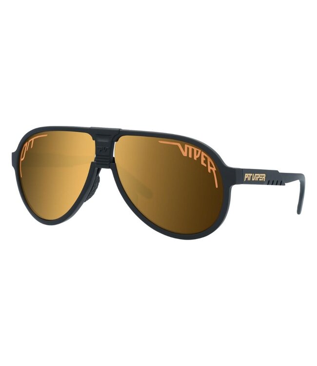 PIT VIPER THE JETHAWK SUNGLASSES THE EXEC w/ POLARIZED GOLD