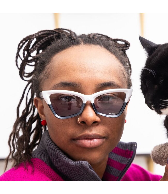 PIT VIPER CLAWDIA SUNGLASSES THE MOHAWKER w/ SMOKE REVERSE FADE