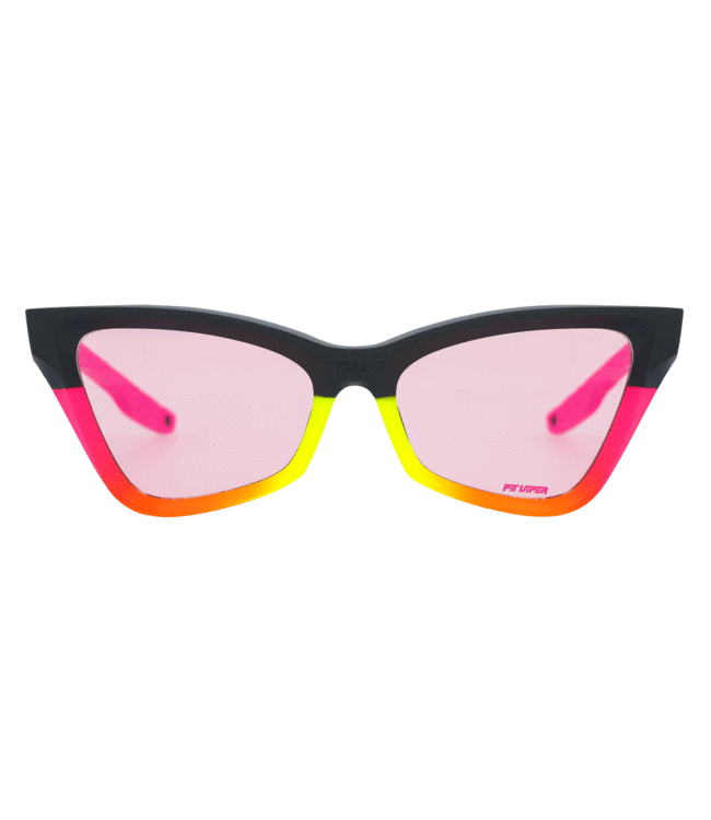 PIT VIPER THE CLAWDIA SUNGLASSES THE ITALO w/ PHOTOCHROMIC SMOKE ROSE