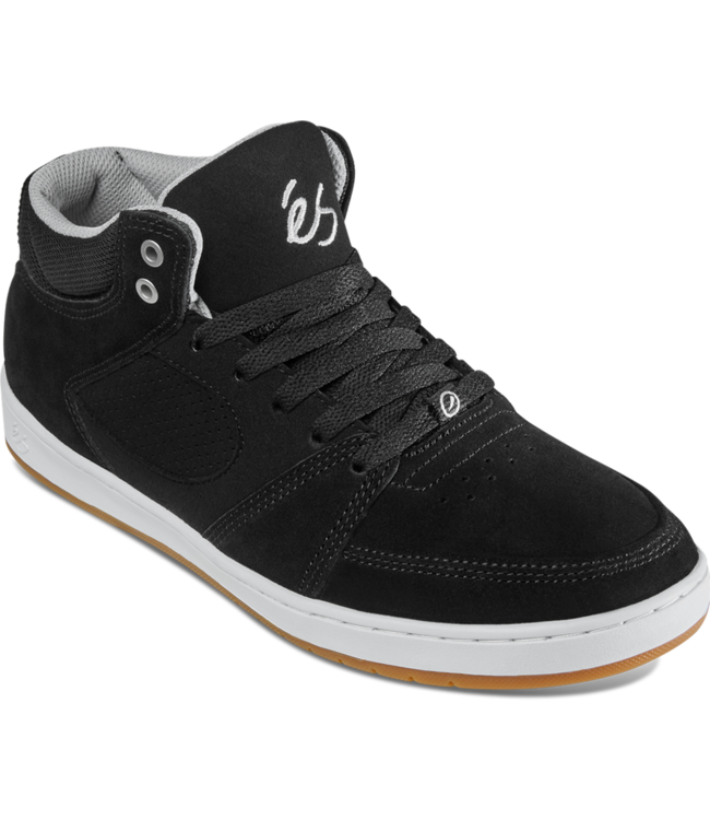 ES MENS SHOES ACCEL SLIM MID SHOES BLACK/WHITE/SILVER