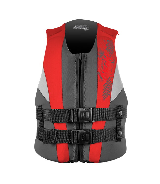 O'NEILL YOUTH REACTOR FULL-ZIP USCG LIFE VEST COAL/RED/FLINT 2024