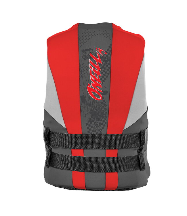 O'NEILL YOUTH REACTOR FULL-ZIP USCG LIFE VEST COAL/RED/FLINT 2024