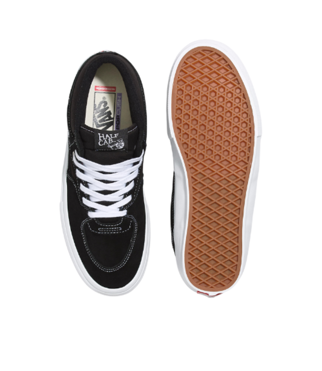 VANS SKATE HALF CAB SHOE BLACK/WHITE