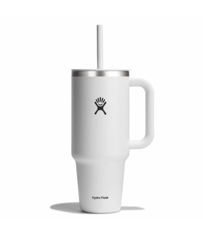 HYDRO FLASK 40OZ ALL ROUND TRAVEL TUMBLER WHITE