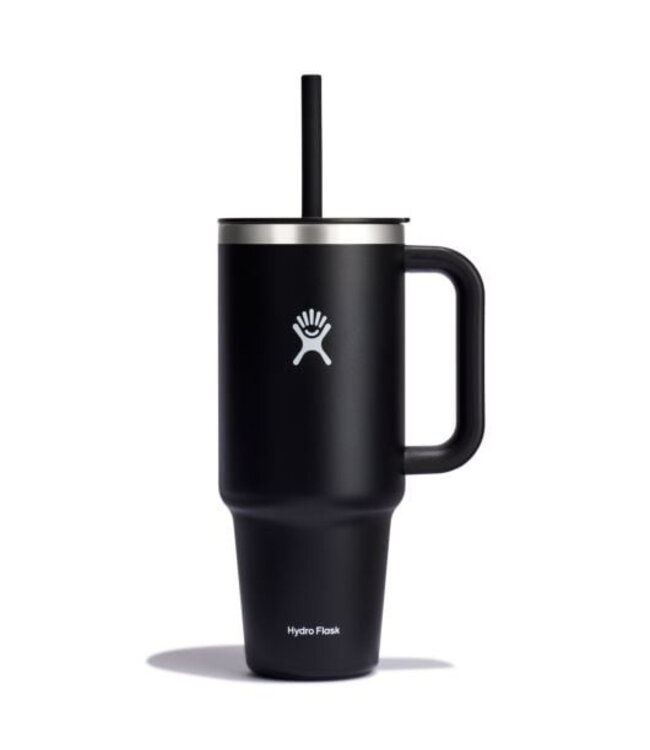 HYDRO FLASK 40OZ ALL ROUND TRAVEL TUMBLER BLACK