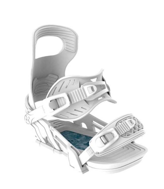 BENT METAL LOGIC SNOWBOARD BINDINGS WHITE 2025