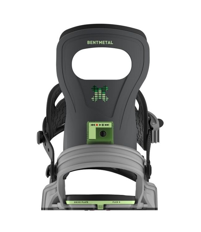 BENT METAL JOINT SNOWBOARD BINDINGS GREY/GREEN 2025