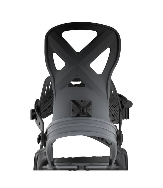 BENT METAL ANVIL SNOWBOARD BINDINGS BLACK/GREY 2025