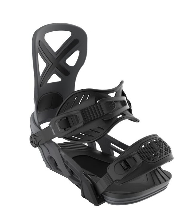 BENT METAL ANVIL SNOWBOARD BINDINGS BLACK/GREY 2025