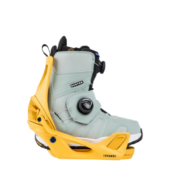 BURTON WOMENS STEP ON RE:FLEX SNOWBOARD BINDINGS GOLDENROD 2025