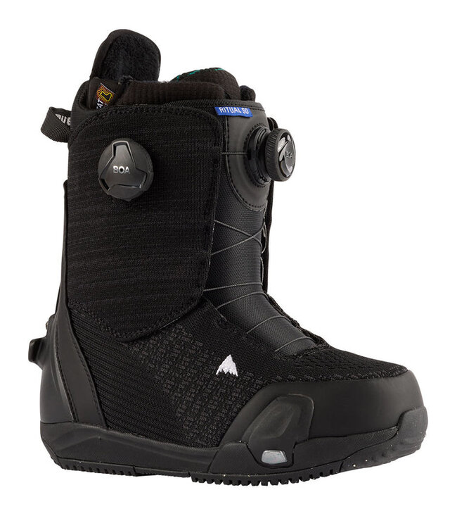 BURTON WOMENS RITUAL STEP ON SNOWBOARD BOOTS BLACK 2025