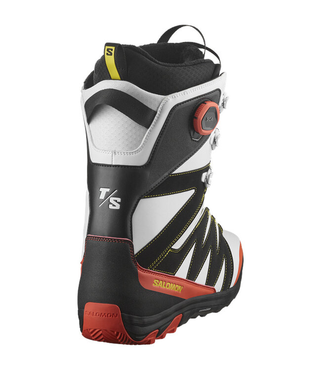 SALOMON X APPROACH LACE SJ BOA SNOWBOARD BOOTS WHITE/CHERRY TOMATO/BLACK 2025