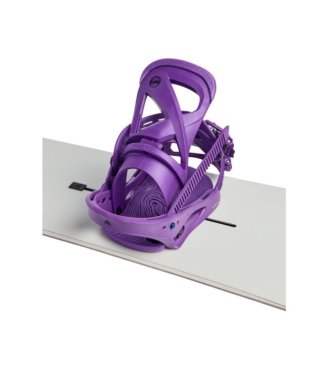 BURTON WOMENS SCRIBE RE:FLEX SNOWBOARD BINDINGS IMPERIAL PURPLE 2025