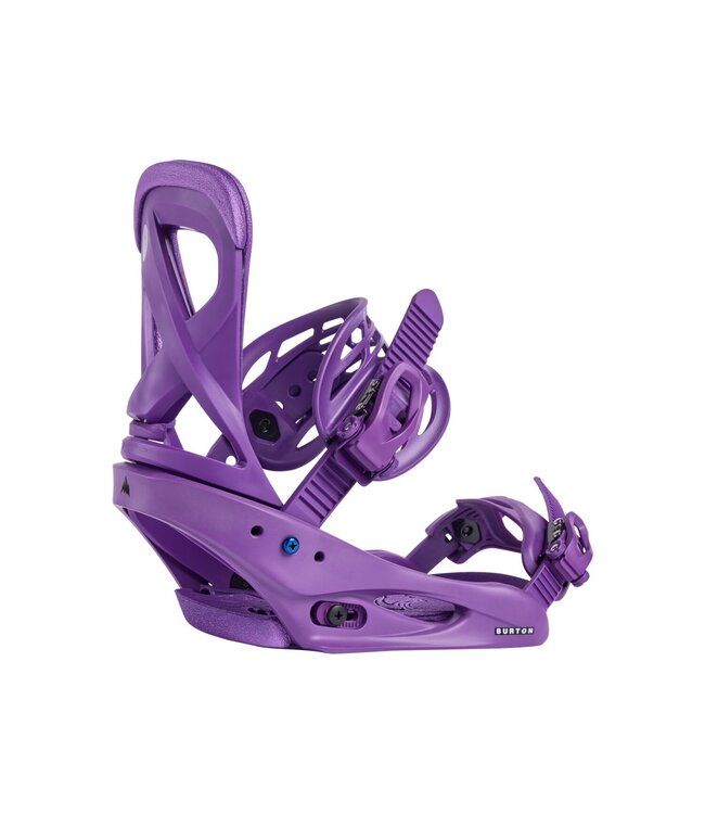 BURTON WOMENS SCRIBE RE:FLEX SNOWBOARD BINDINGS IMPERIAL PURPLE 2025