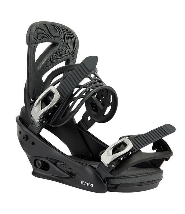 BURTON WOMENS SCRIBE RE:FLEX SNOWBOARD BINDINGS BLACK 2026