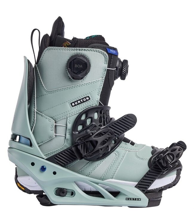 BURTON WOMENS LEXA X RE:FLEX SNOWBOARD BINDINGS PETROL GREEN 2025