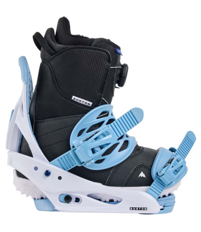 BURTON KIDS SMALLS RE:FLEX SNOWBOARD BINDINGS DUSTY BLUE 2025