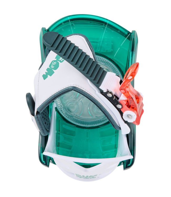 BURTON KIDS MINI GROM SNOWBOARD BINDINGS GREEN/MULTI 2026
