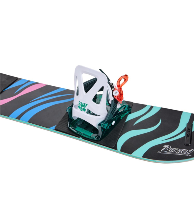 BURTON KIDS MINI GROM SNOWBOARD BINDINGS GREEN/MULTI 2026